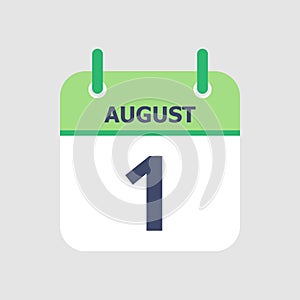 Calendar 1st of August