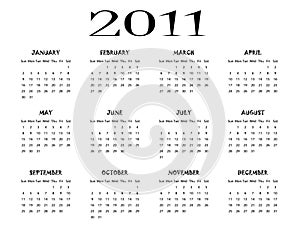 Calendar 2011