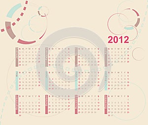 Calendar 2012