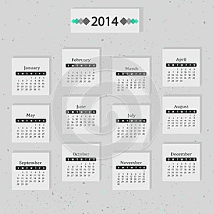 Calendar 2014 Gray