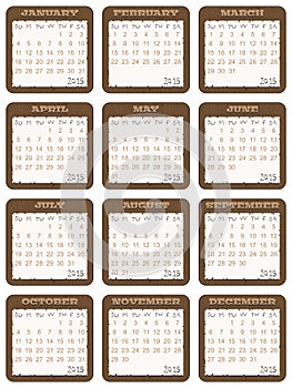 Calendar 2015