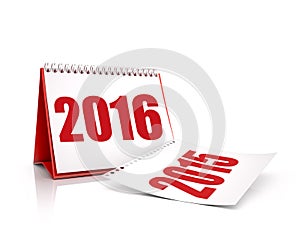 Calendar 2016 and 2015 isolated
