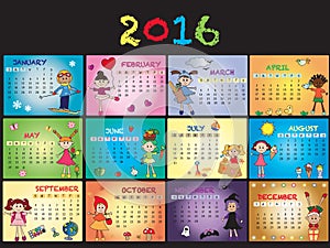 Calendar 2016