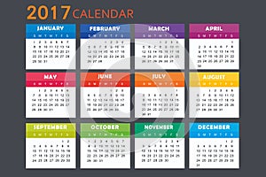 Calendar for 2017