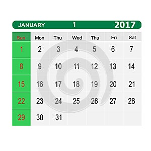 Calendar-2017