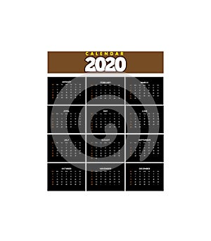 Calendar 2020 template_1