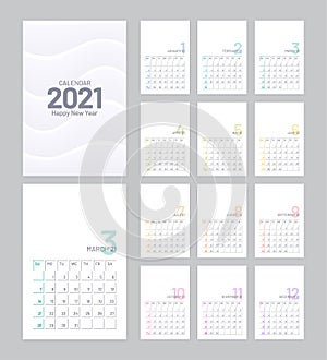 Calendar 2021 Design Week Starts on Sunday