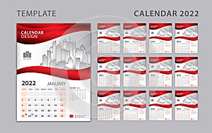 Calendar 2022 template, Wall calendar 2022 year. Set Desk Calendar design, creative calendar design, calendar date