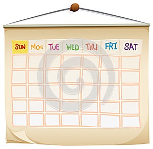 A calendar