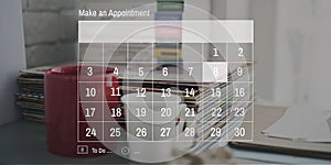 Calendar Agenda Appointment Deadline Meeting Concept