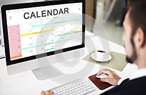 Calendar Agenda Event Meeting Reminder Schedule Graphic Concept photo