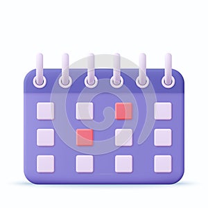 Calendar assignment icon. Planning concept.