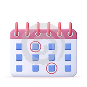 Calendar assignment icon. Planning concept.