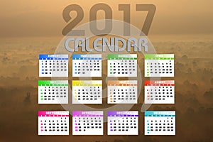 2017 Calendar Backgronds.