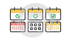 Calendar with Date, Event Planning Schedule, vector design Generative AI
