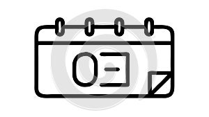 Calendar Date 03 Icon for Planning and Specific Days, vector design Generative AI