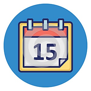 Calendar, date Isolated Vector Icon which can easily modify or edit