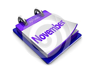 Calendar date is november
