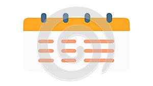 Calendar Date Reminder Icon - Schedule, Event Time Management, vector design Generative AI