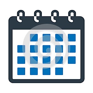 Calendar, date Vector icon which can easily modify