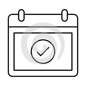 Calendar, date Vector Icon which can easily modify or edit