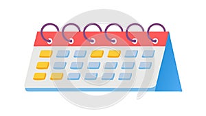 Calendar Dates Icon for Scheduling and Event Planning, vector design Generative AI
