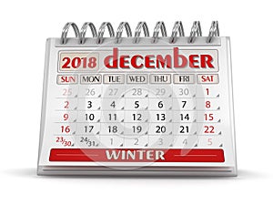 Calendar - december 2018