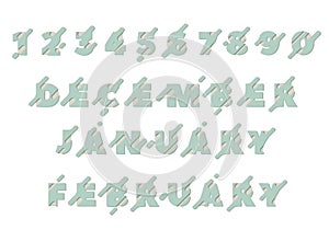 Calendar design with the names of the months of the year and a set of numbers for writing dates. Lettering December, January,
