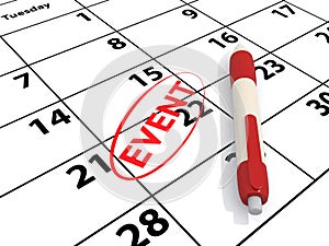 Calendar and event