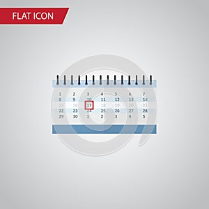 Calendar Flat Icon. Date Block Vector Element Can Be Used For Calendar, Date, Almanac Design Concept.