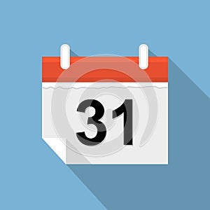 Calendar flat illustration