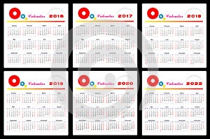 Calendar 2016-2022