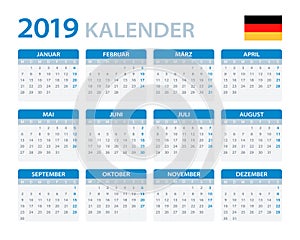 Calendar 2019 - German Version