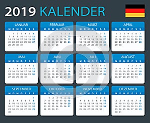 Calendar 2019 - German Version
