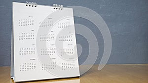 Calendar on grey background  planning concept