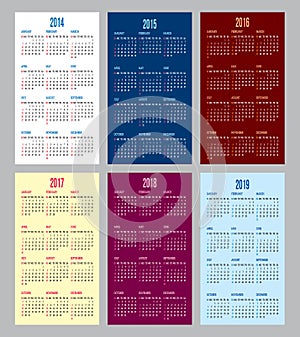 Calendar grid