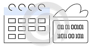 Cloud Data Storage Linked with a Calendar for Scheduling and Digital Organization