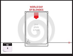 Post Card World day of blondes photo