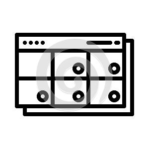 Calendar icon. Calendar sign and symbol in line style icon