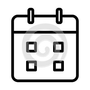 Calendar icon. Calendar sign and symbol in line style icon