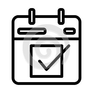 Calendar icon. Calendar sign and symbol in line style icon