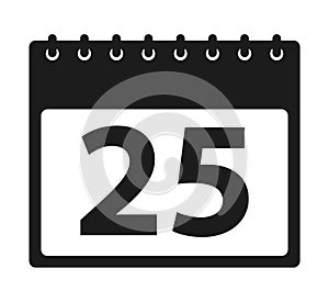 Calendar Icon. Flat style vector.