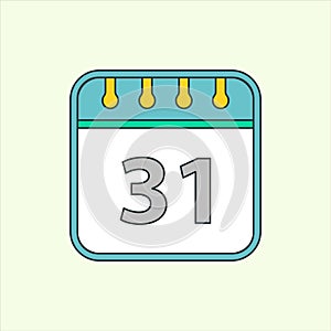 Calendar icon. icon related to design elements. suitable for web site, app, user interfaces,element, printable etc. flat icon