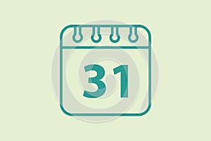 Calendar icon. icon related to UI elements. suitable for web site, app, user interfaces,element, printable etc. line icon style.