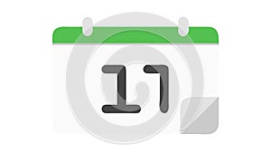 Calendar Icon Showing Date 11, Ideal for Scheduling and Planning, vector design Generative AI