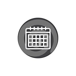 Calendar icon vector