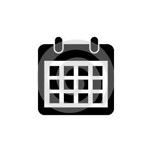 Calendar icon vector. Calender symbol