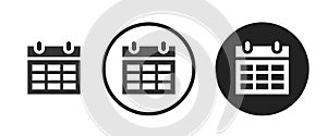 calendar icon . web icon set .