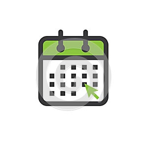 Time management and Schedule icon for upcoming event