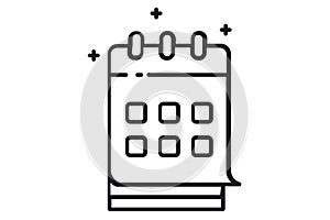 Calendar Isolated Vector Illustration which can be easily Download